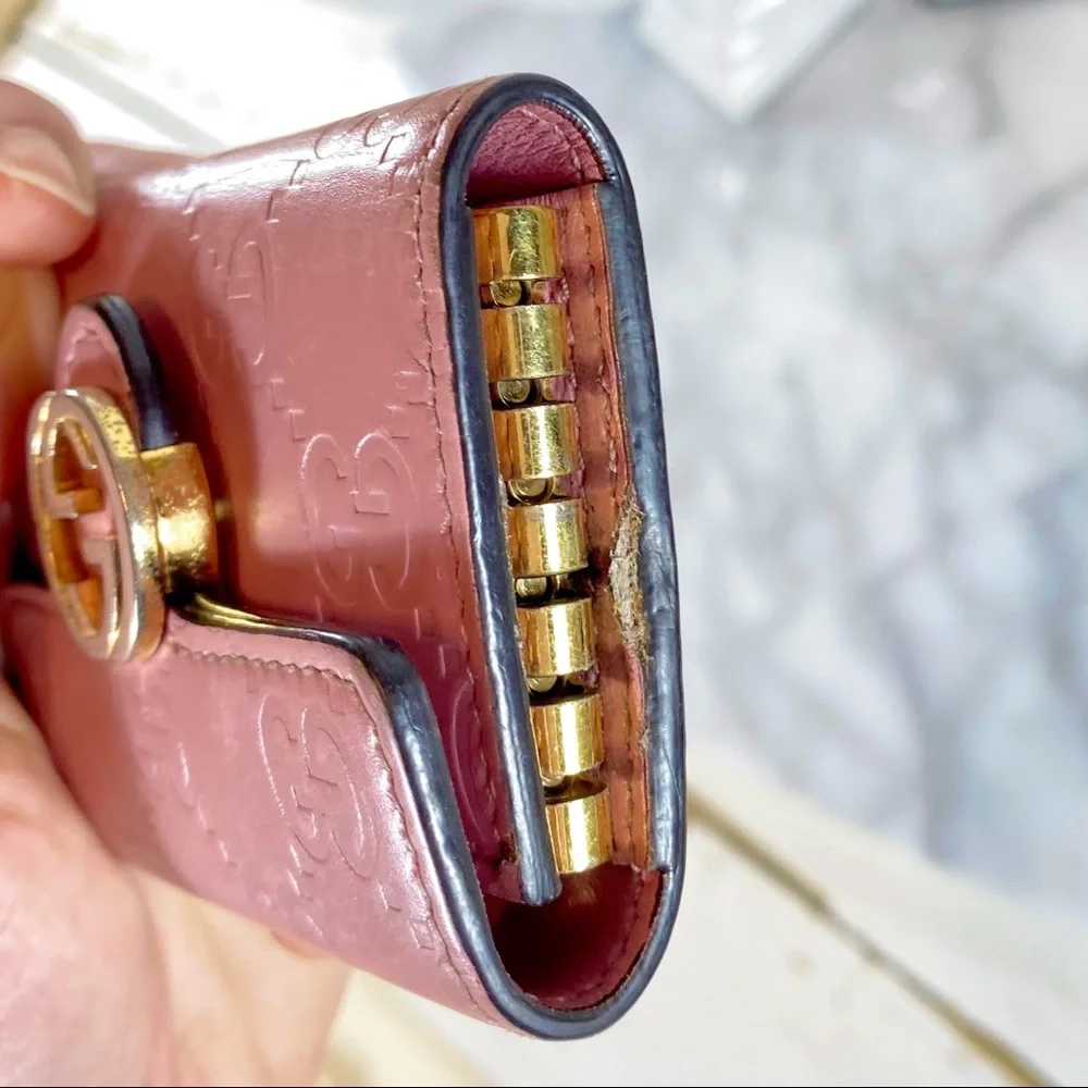 Gucci Guccissima Icon Signature 6 Key Holder